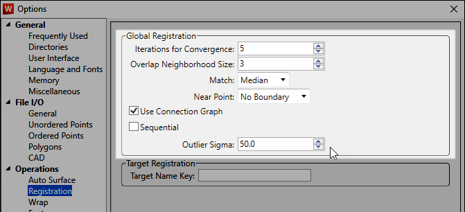 How does Global Registration handle scan data
