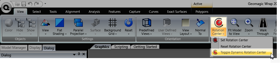 Is there a way to change how the object is rotated in Wrap