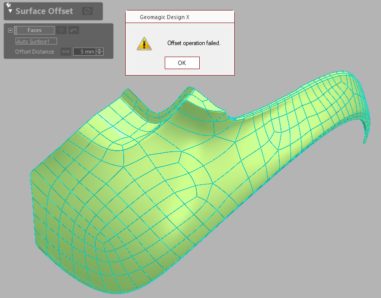 How to offset a complex surface