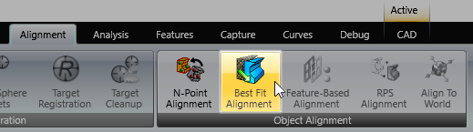 How do I force Best Fit Alignment to ignore parts of a model