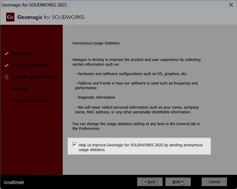 Security Documentation for Geomagic for SOLIDWORKS